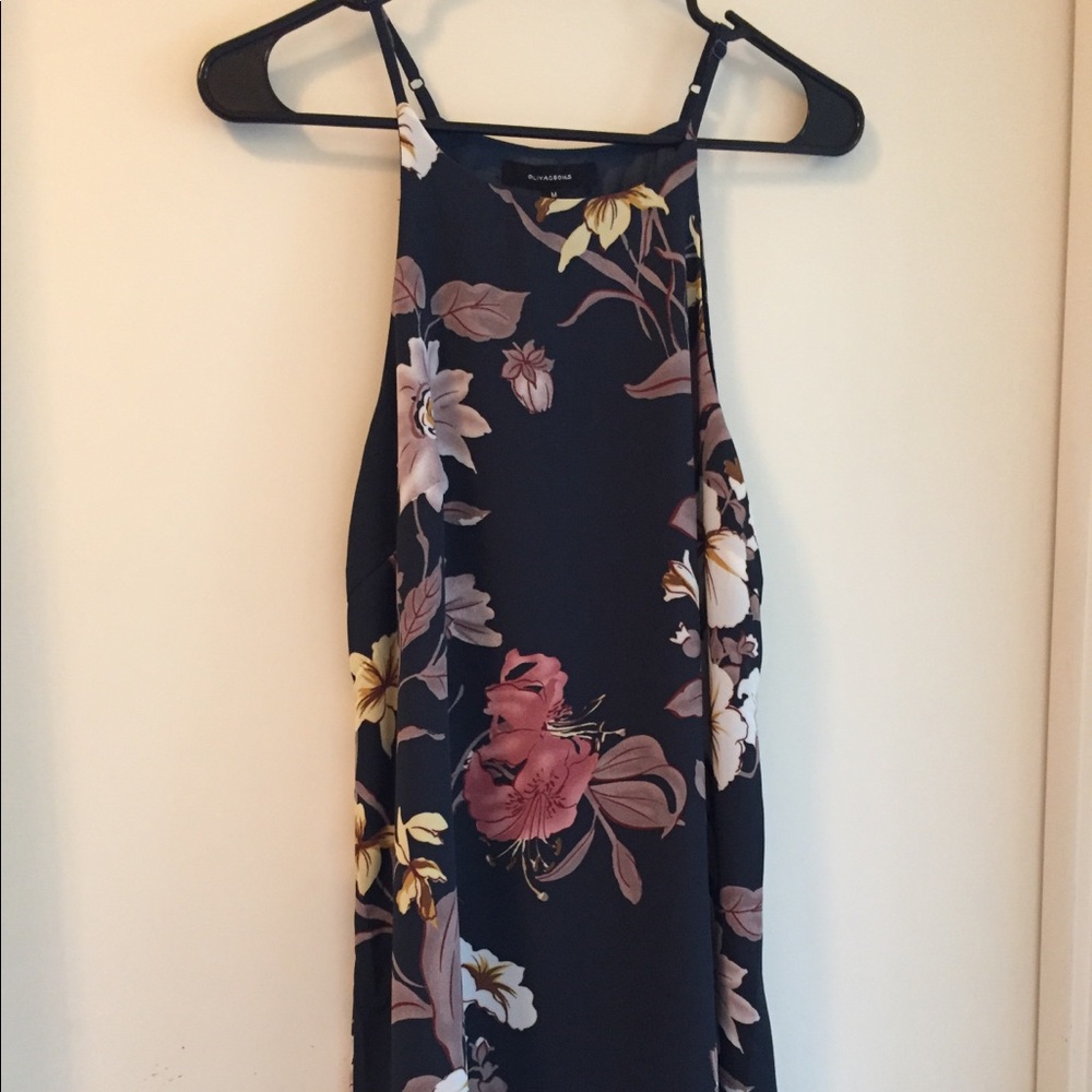 Olivaceous flower print dress